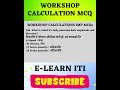 Workshop Calculation &amp; Science MCQs | BHEL Artisan 2025 | ITI MCQ Series | #bhel | #iti | #shorts