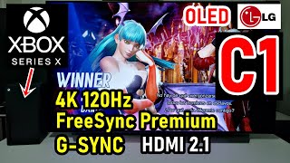 LG C1 OLED con XBOX SERIES X: 4K a 120Hz FreeSync Preimum G-Sync HDMI 2.1