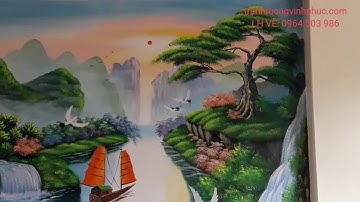 VẼ TRANH 3D TẠI BỒNG AM - SƠN ĐỘNG - BẮC GIANG 0964 503 986