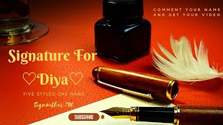 Signature Designs Diya How To Design Your Own Amazing Signature Signwithus