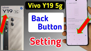 Vivo y19 5g back button setting/Vivo y19 5g back button change/Vivo y19 navigation gesture setting