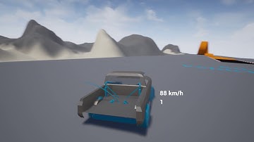 unreal editor advanced car simulator with my model of my dads c10 custom pickup part 2