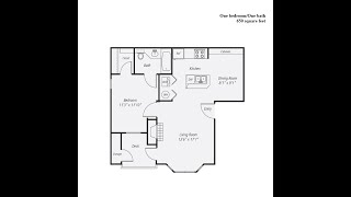 650sq ft  1 Bed 1 Bath