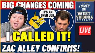 Called It! Zac Alley CONFIRMS that BIG Changes Coming to WVU Defense!
