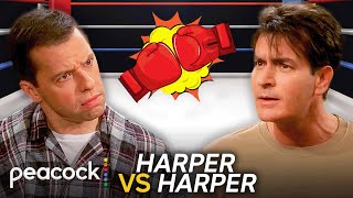 Two And A Half Men The Wildest And Most Childish Charlie Vs Alan Moments