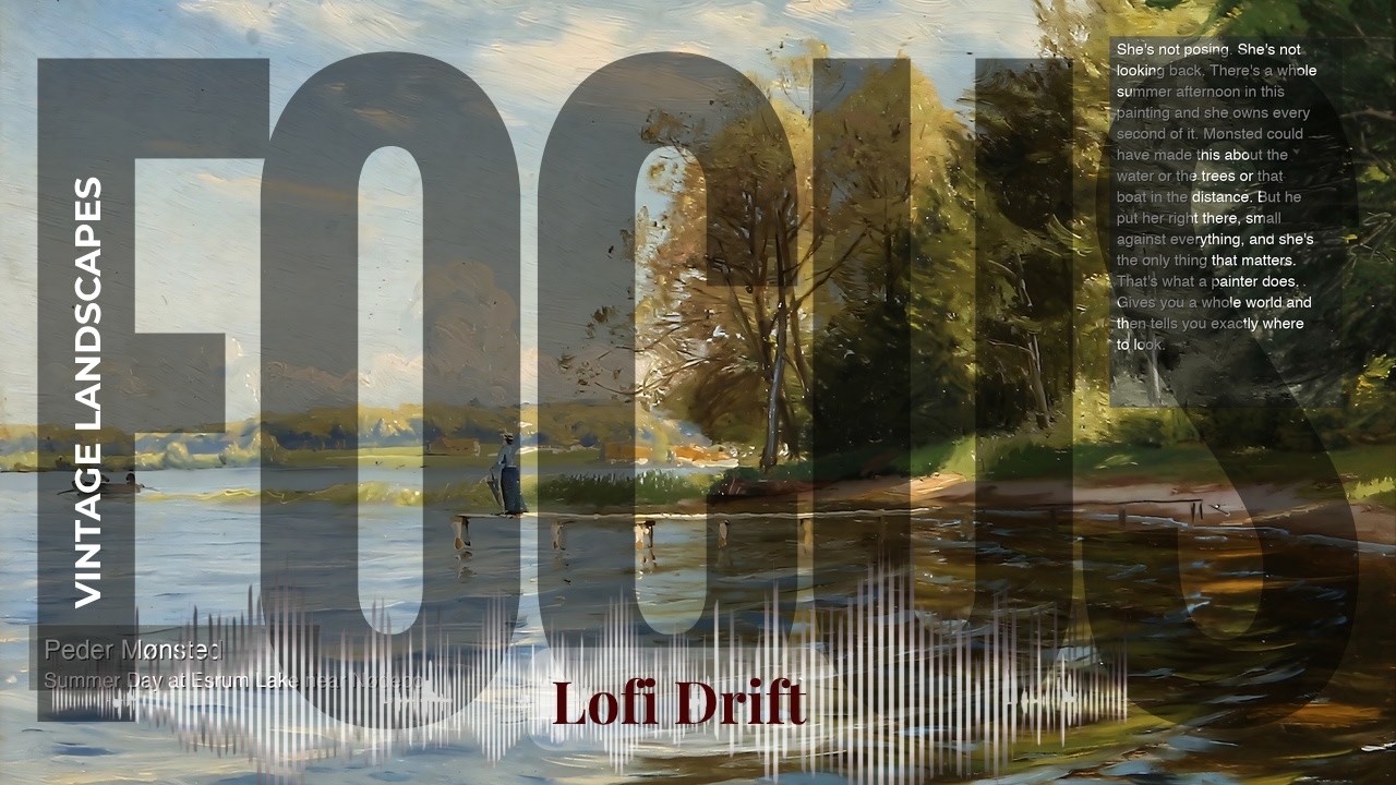 Focus - Lofi Drift with Vintage Landscapes | Summer Day at Esrum Lake near Nødebo 10m… & others