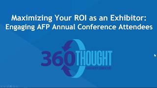 Maximizing your AFP Conference Exhibitor ROI