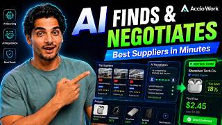 This AI Finds Products, Negotiates Suppliers & Builds a Shopify Business Plan | Accio Work