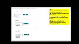 ALEKS: Identify Intermolecular Forces
