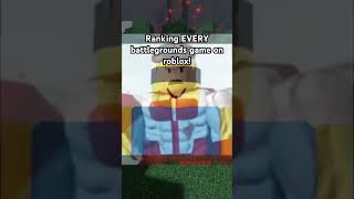 The BEST battlegrounds game tier list! #roblox #anime