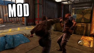 Joel Fighting Hunters In An Uncharted 3 Map (The Last of Us Mod)