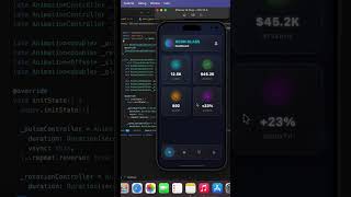 Neon Glassmorphism UI in #flutter