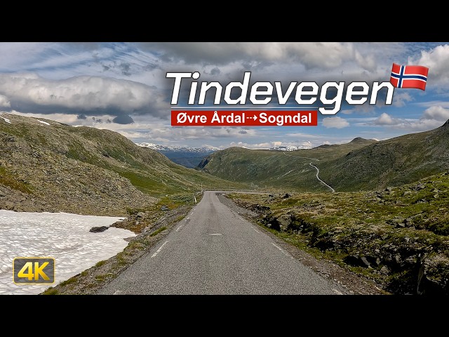 Norway’s Incredible Tindevegen Mountain Road 🇳🇴 | Øvre Årdal to Sogndal | Scenic Drive 4K