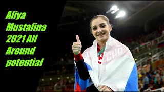Aliya Mustafina 2021 Potentail all around program(Code of Points 2017-21)