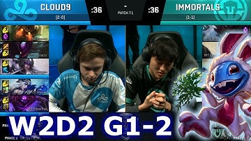 Immortals vs Cloud 9 Game 2 | S7 NA LCS Spring 2017 Week 2 Day 2 | IMT vs C9 G2 W2D2