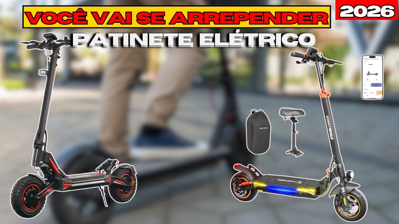 Qual o Melhor Patinete Elétrico em 2026 🔥 Top 3 Modelos Mais Potentes ...
