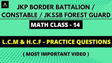 #14 Jkp Border Battalion Math class | jkp constable math class
