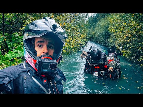 INUNDO MI MOTO y QUEDO ATRAPADO en ZONA DE OSOS 🐻 Episodio 293 - Vuelta al Mundo en Moto