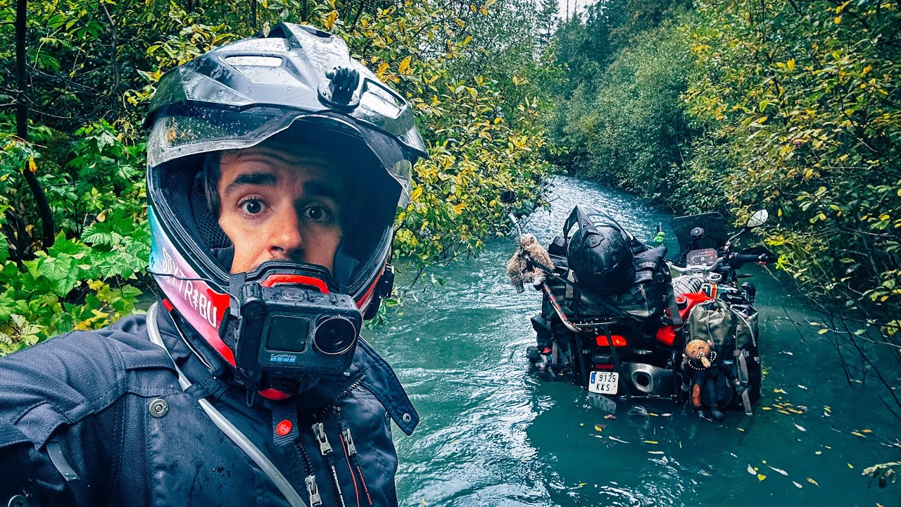 Я ЗАТОПИЛ СВОЙ МОТОЦИКЛ и застрял в BEAR ZONE 🐻 Эпизод 293 - Вокруг света на мотоцикле