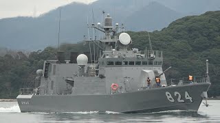 M210308 海上自衛隊舞鶴基地 ミサイル艇『はやぶさ』 出渠