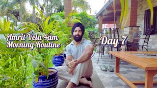 Amrit Vela 4am Morning Routine, Day 7 | 7km Outdoor Run