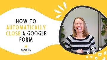 How to automatically close a Google Form