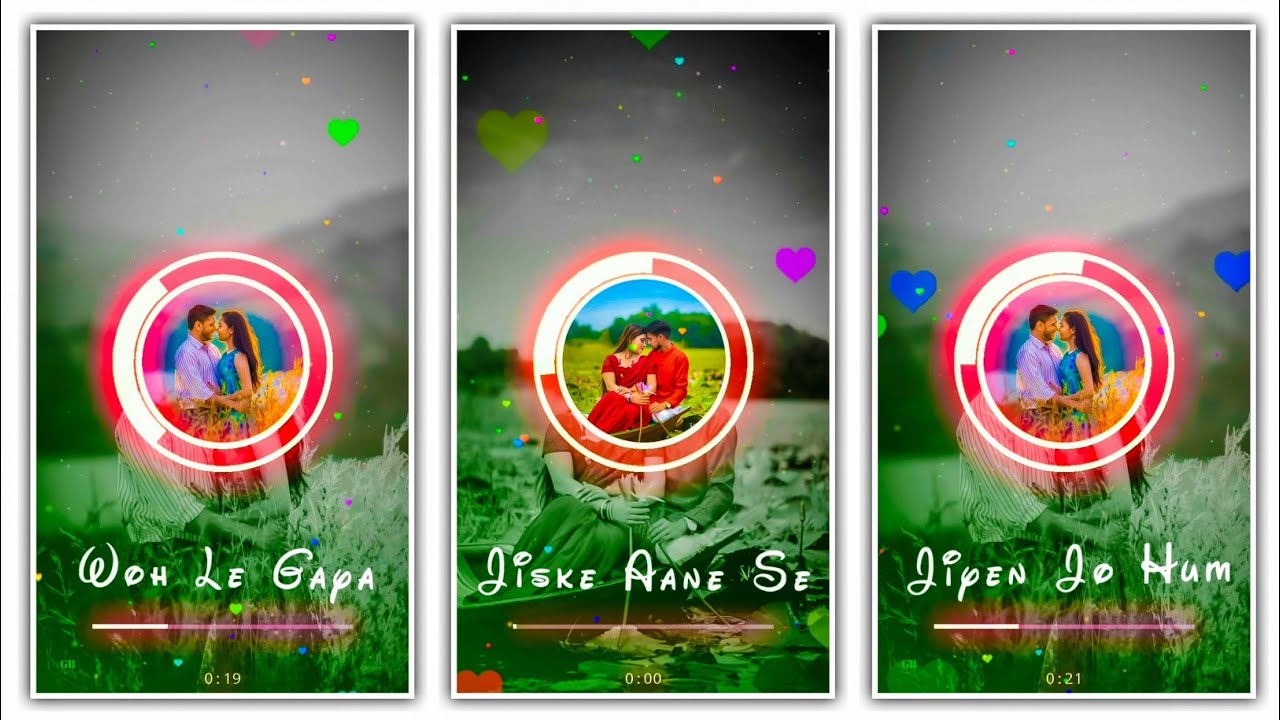 New Neon Light Effect Lyrics Status Video Editing In Inshot 2022  | Inshot Video Editor | Status.