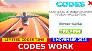 *CODES* (CODES) +1 Fly Every Second ROBLOX | NOVEMBER 3, 2023