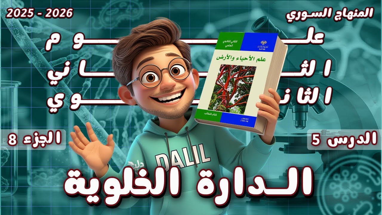 الدارة الخلوية التقويم النهائي 🔄 الدرس 5️⃣ الجزء 8️⃣ علم الأحياء والأرض الحادي عشر المنهاج السوري