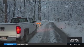 Heavy wet snow causes power outages in Central Mass.
