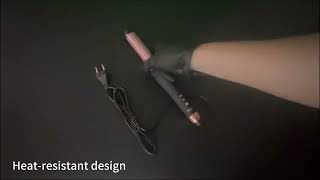 KM-3167 2 In 1 Hair Straightener Curler | Negative Ion 5 Temp Settings 30 s Fast Heating