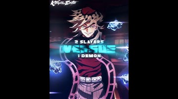 2 Slayers Vs 1 Demon pt.1🐉 #demonslayer#hashira #uppermoons#1v1#anime #shorts