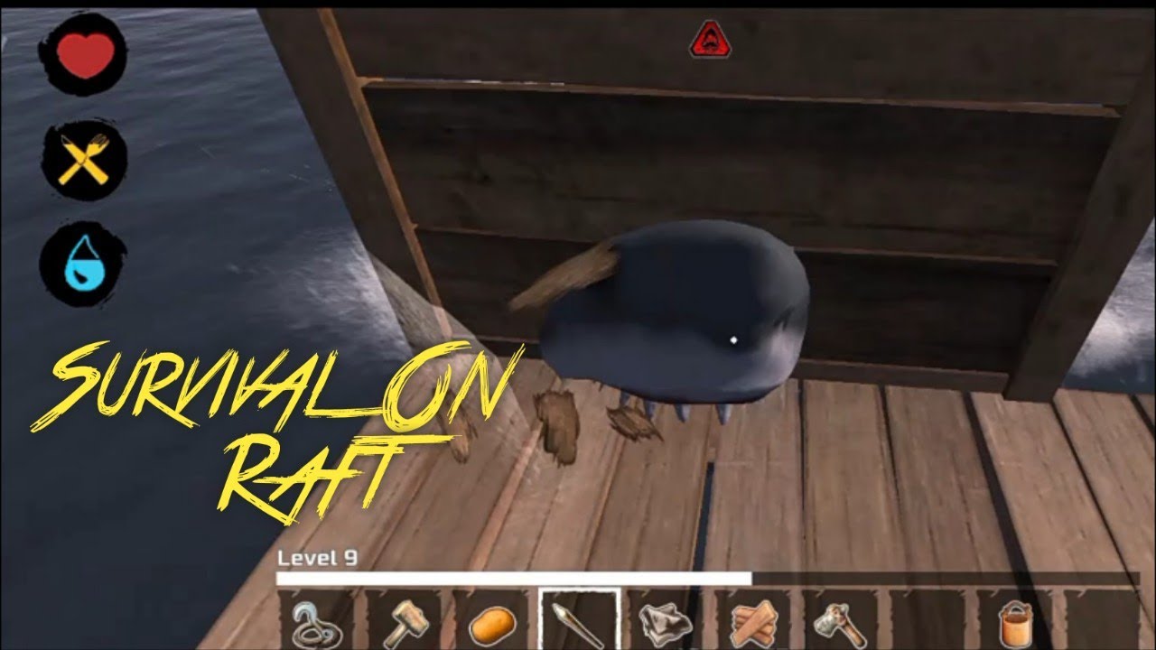 Survival On Raft| drink water| Fighting With Sharks And Create My beautiful Raft