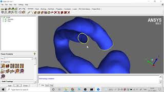 ICEM CFD | Extruding the end of  a blood vessel ( or any tube ) to a desired length.