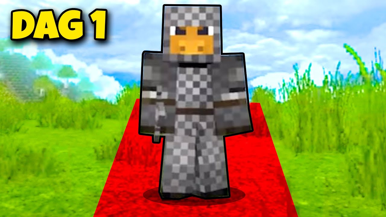 Min FØRSTE DAG, som RIDDER i Minecraft - YouTube
