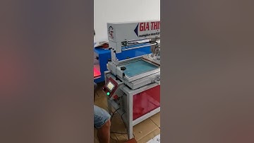 Máy in lưới Gia Thịnh, in thẻ cào, nhũ bạc....Model 2021 có hút chân không.