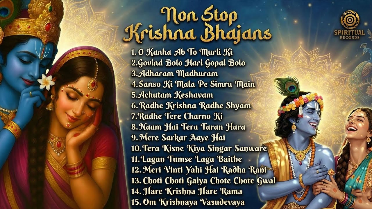 राधा कृष्ण नॉनस्टॉप भजन | मन को शांति देने वाले कृष्ण भक्ति गीत | शांत सुबह की शुरुआत | Radhe Radhe