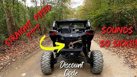 Can Am X3 Muffler Delete Race Pipe