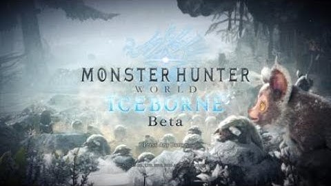 MHW IB Beta start screen