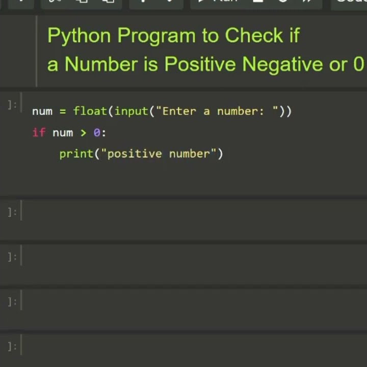 #python program to check if a Number is Positive Negative or zero - YouTube