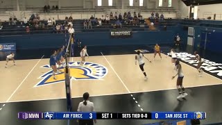 HIGHLIGHTS: Air Force at San José State Women's Volleyball 10/11/2025