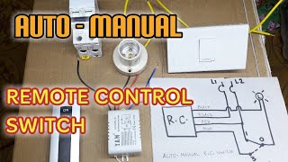 Auto and Manual Remote Control Switch Diagram | Wiring | Philippines | Local Electrician