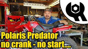 Polaris Predator - geen krukas, start niet na opslag #1824