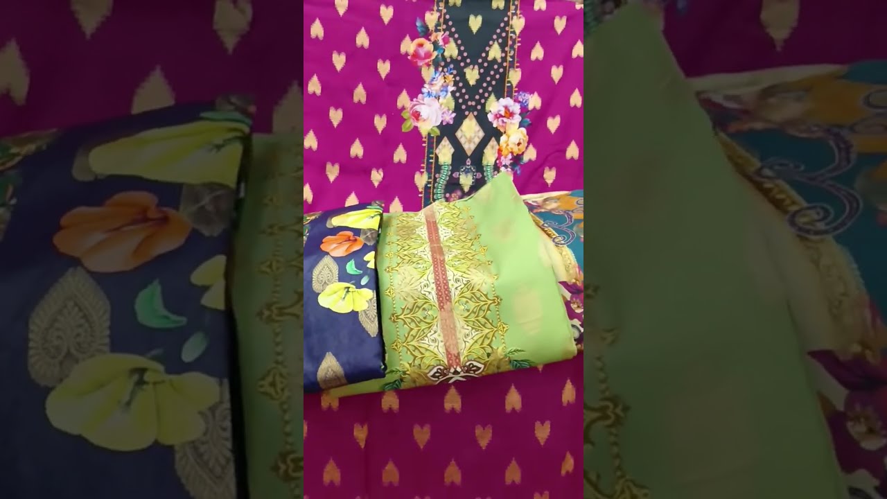 🇵🇰 Tawkkal switch cotton Katan Dupatta three piece. IMO and WhatsApp number 01704903624