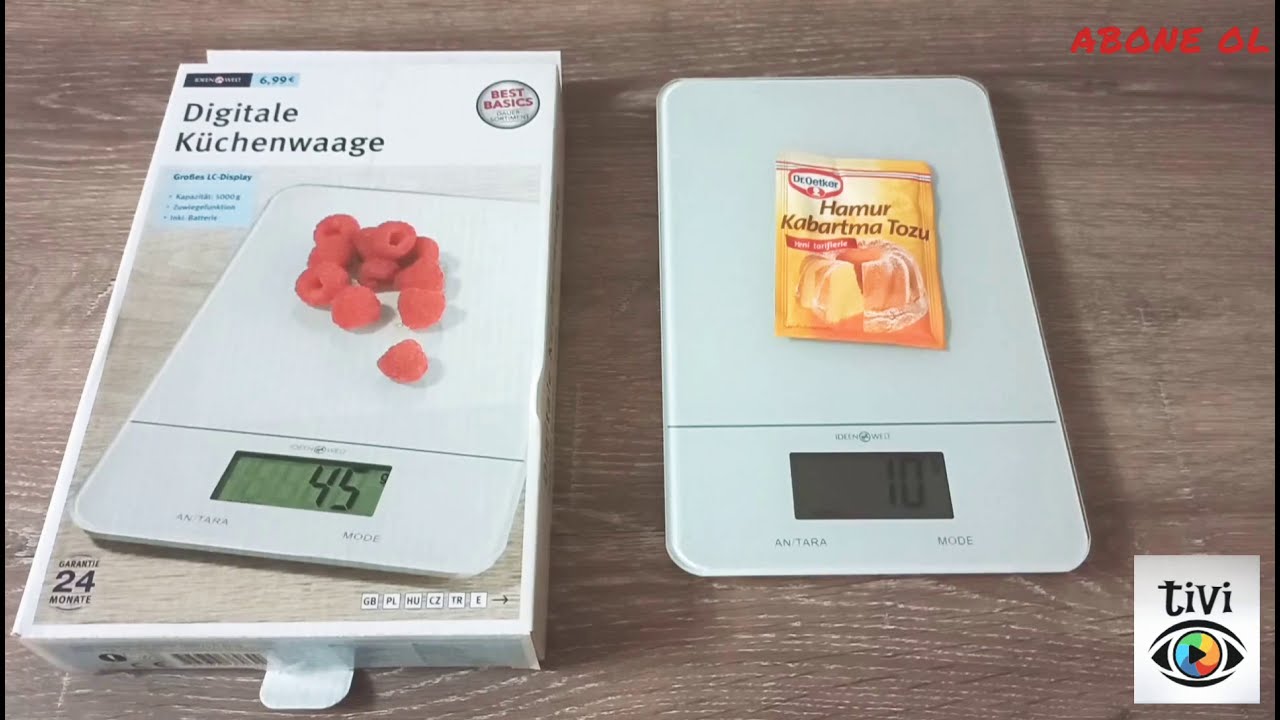 ideenwelt mutfak terazisi digitale kuchenwaage made in germany youtube