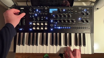 Using velocity to impact envelope release, filter, and pitch LFO - Korg Wavestate custom patch