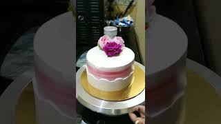 Artificial Flowers Cake Design🎂#shorts #cakeshorts