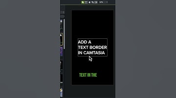 Outline Text in Camtasia