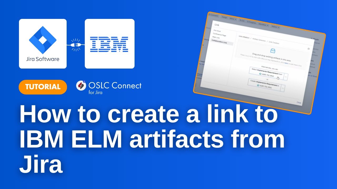How to create a link to IBM ELM artifacts from Jira