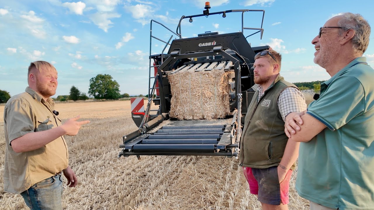 Kaleb gives us a tour round his new big baler & I explain why we're baling all the straw this year